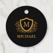 Personalisierter Name des Monogramms Geschenkanhänger (Rückseite)