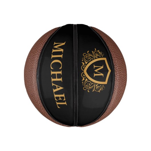 Personalisierter Name des Monogramms Mini Basketball (Vertikal)