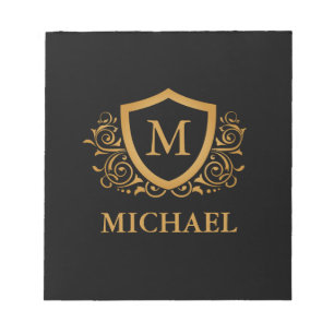 Personalisierter Name des Monogramms Notizblock