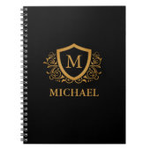 Personalisierter Name des Monogramms Notizblock (Vorderseite)