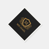 Personalisierter Name des Monogramms Serviette (Ecke)