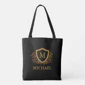 Personalisierter Name des Monogramms Tasche (Rückseite)
