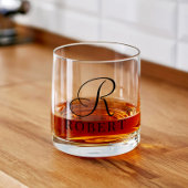 Personalisierter Name des Monogramms Whiskyglas