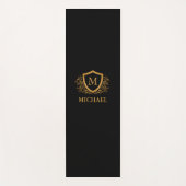 Personalisierter Name des Monogramms Yogamatte (Vorderseite)