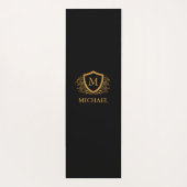 Personalisierter Name des Monogramms Yogamatte (Rückseite)