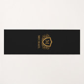 Personalisierter Name des Monogramms Yogamatte (Vorderseite (Horizontal))