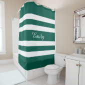 Personalisierter Name des Musters für die grünen u Duschvorhang (Beispiel)