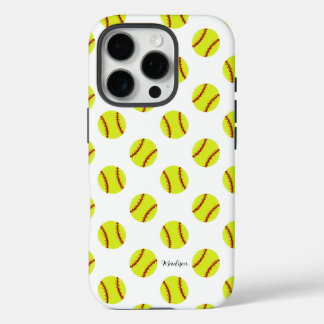Personalisierter Name des niedlichen Softball-Must iPhone 16 Pro Hülle