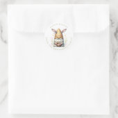 Personalisierter Name des Osterbaums Runde Sticker (Tasche)