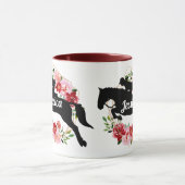 Personalisierter Name des Pferdes Tasse (Zentrum)