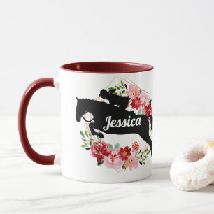 Personalisierter Name des Pferdes Tasse