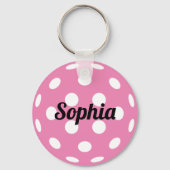 Personalisierter Name des Pickleball-Balls Schlüsselanhänger (Vorderseite)