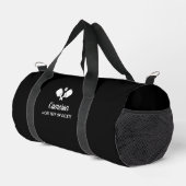 Personalisierter Name des Pickleball-Paddels Duffle Bag (Rechte Ecke)