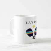 Personalisierter Name des Pickleball-Players Kaffeetasse (Vorderseite Links)