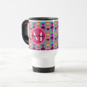 Personalisierter Name des Pink Cupcake, benutzerde Reisebecher (Vorderseite Links)