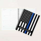 Personalisierter Name des Polizeibeamten Thin Blue Planer (Anzeige)