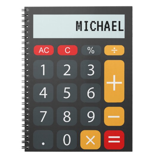 Personalisierter Name des Rechner Notizblock (Vorderseite)