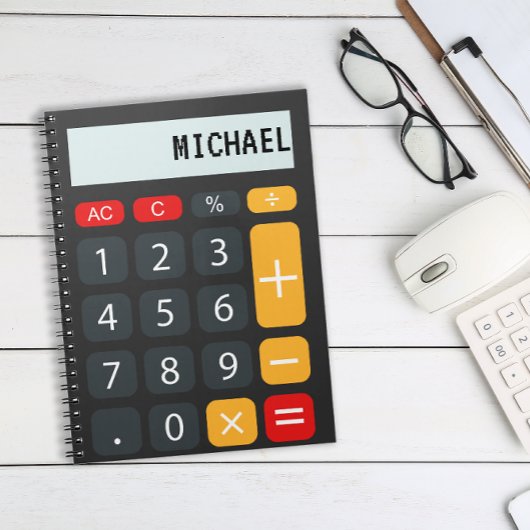 Personalisierter Name des Rechner Notizblock