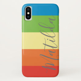 Personalisierter Name des Regenbogens Case-Mate iPhone Hülle