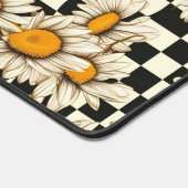 Personalisierter Name des Retro Groovy Daisy Check Schreibtischunterlage (Ecke)