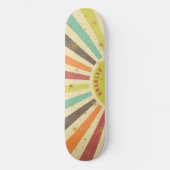 Personalisierter Name des Retro-Stars für farbenfr Skateboard (Vorderseite)