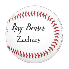 Personalisierter Name des Ringträgers Baseball