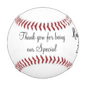 Personalisierter Name des Ringträgers Baseball (Vorderseite)