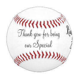 Personalisierter Name des Ringträgers Baseball