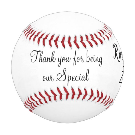 Personalisierter Name des Ringträgers Türkisch Baseball (Vorderseite)