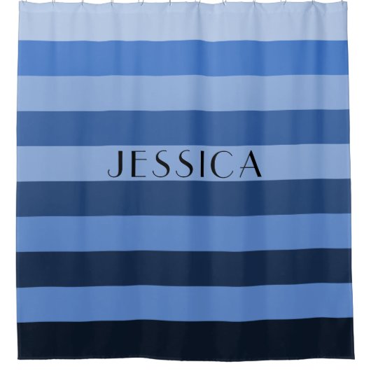 Personalisierter Name des roten Musters Duschvorhang (Vorderseite)