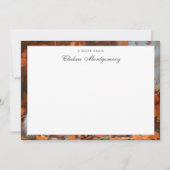 Personalisierter Name des Säuglings Herbst Mitteilungskarte (Vorderseite)