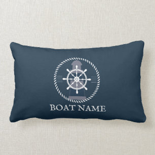 Personalisierter Name des Schiffes Lendenkissen