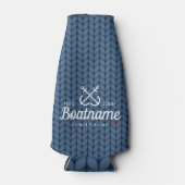 Personalisierter Name des Schiffes Winterwolle Flaschenkühler (Vorderseite)