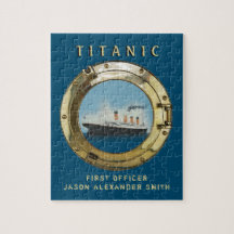 Personalisierter Name des Schiffsoffiziers Titanic