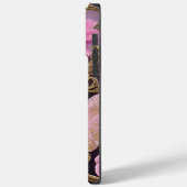 Personalisierter Name des Schmetterlings Rosa und  Case-Mate iPhone Hülle (Rückseite / Links)
