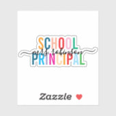 Personalisierter Name des Schulprinzips Aufkleber (Blatt)
