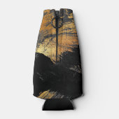 Personalisierter Name des Schwarzen Golds Flaschenkühler (Rückseite)