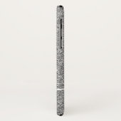 Personalisierter Name des Silver Glitzer Case-Mate iPhone Hülle (Hinten/Links)