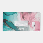 Personalisierter Name des  Skriptes De Schreibtischunterlage (Tastatur & Maus)