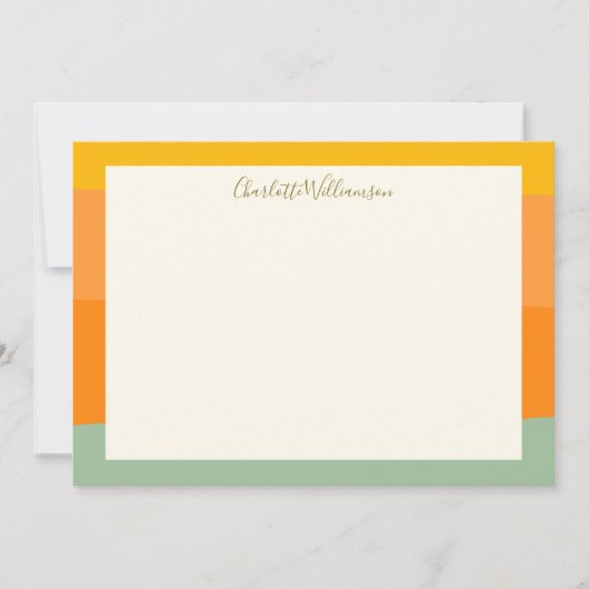 Personalisierter Name des Skriptnamens für Farbblö Mitteilungskarte (Vorderseite)