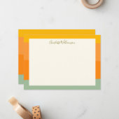 Personalisierter Name des Skriptnamens für Farbblö Mitteilungskarte (Vorderseite/Rückseite Beispiel)