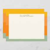 Personalisierter Name des Skriptnamens für Farbblö Mitteilungskarte (Vorne/Hinten)