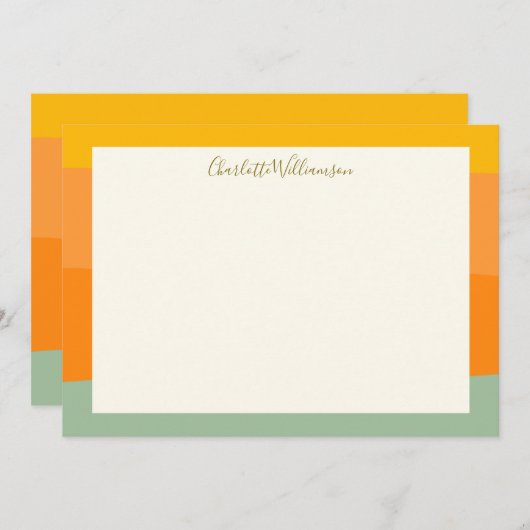 Personalisierter Name des Skriptnamens für Farbblö Mitteilungskarte (Vorne/Hinten)