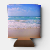 Personalisierter Name des Strandes und des Meeres Dosenkühler (Rückseite)