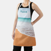 Personalisierter Name des Strandes und des Meeres Schürze (InSitu)