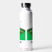 Personalisierter Name des Team-Teams in Zusammenar Trinkflasche (Links)