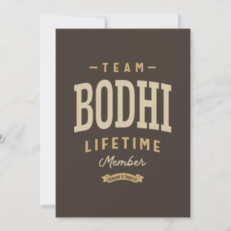 Personalisierter Name des Teams Bodhi Lifetime Einladung