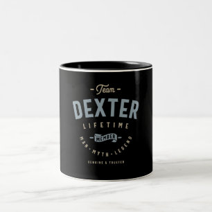 Personalisierter Name des Teams Dexter Lifetime Zweifarbige Tasse
