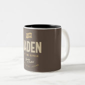 Personalisierter Name des Teams Jaden Lifetime Zweifarbige Tasse (VorderseiteRechts)