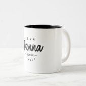 Personalisierter Name des Teams Joanna Lifetime Zweifarbige Tasse (VorderseiteRechts)